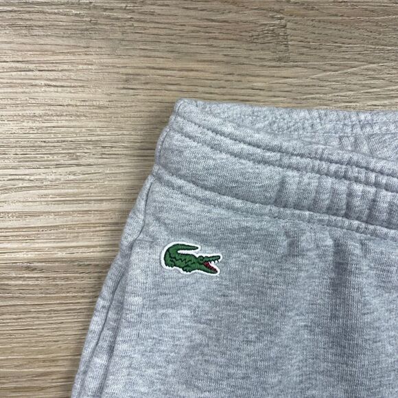 Lacoste Pants Mens Small Gray Sweatpants Straight Leg Regular Fit Fleece - Picture 3 of 9